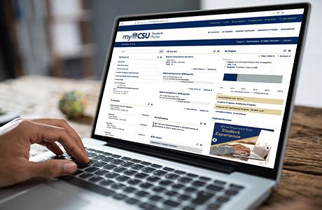 Logging onto the Student Portal .